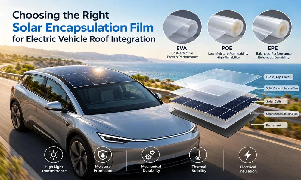 Choosing the Right Solar Encapsulation Film for Electric Vehicle Roof Integration